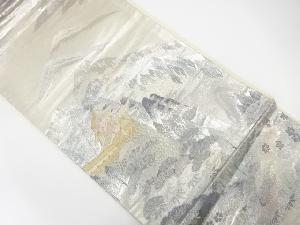 山並に城模様織り出し　袋帯